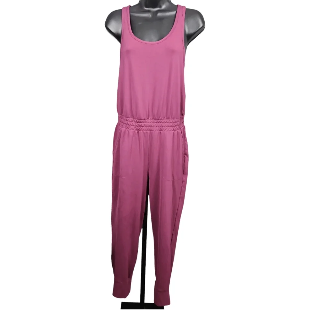 Nike Dri-FIT Plum Sleeveless Training Jumpsuit - Picture 4 of 12